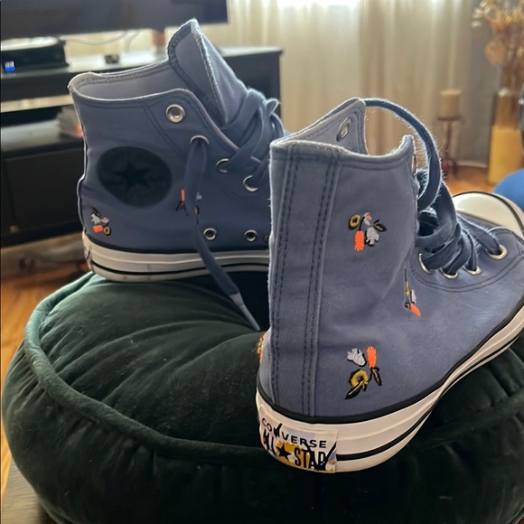 Converse Kids Blue High-Top Sneakers - Picture 6 of 10